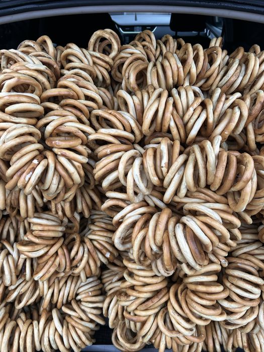 Covrigi tradiționali pe vatră proaspeți