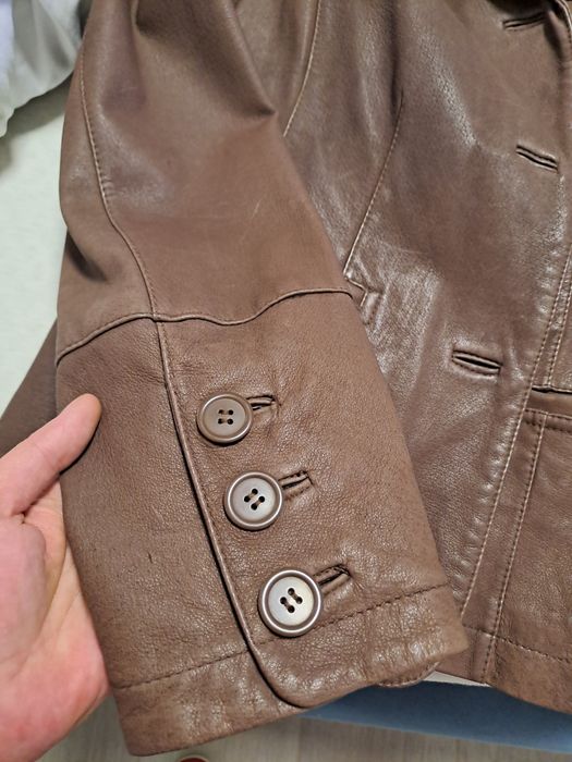 sacou dama de piele naturala