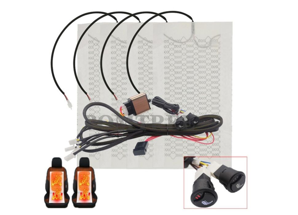 Kit Încalzire scaune 2/3 Trepte 2 Scaune / Montaj incalzire in scaune