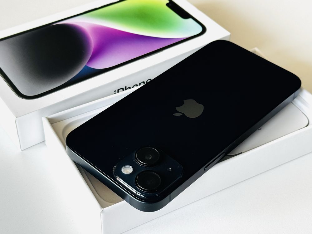 Iphone 14 256GB Black Като нов! 100% Батерия! Гаранция 6 месеца