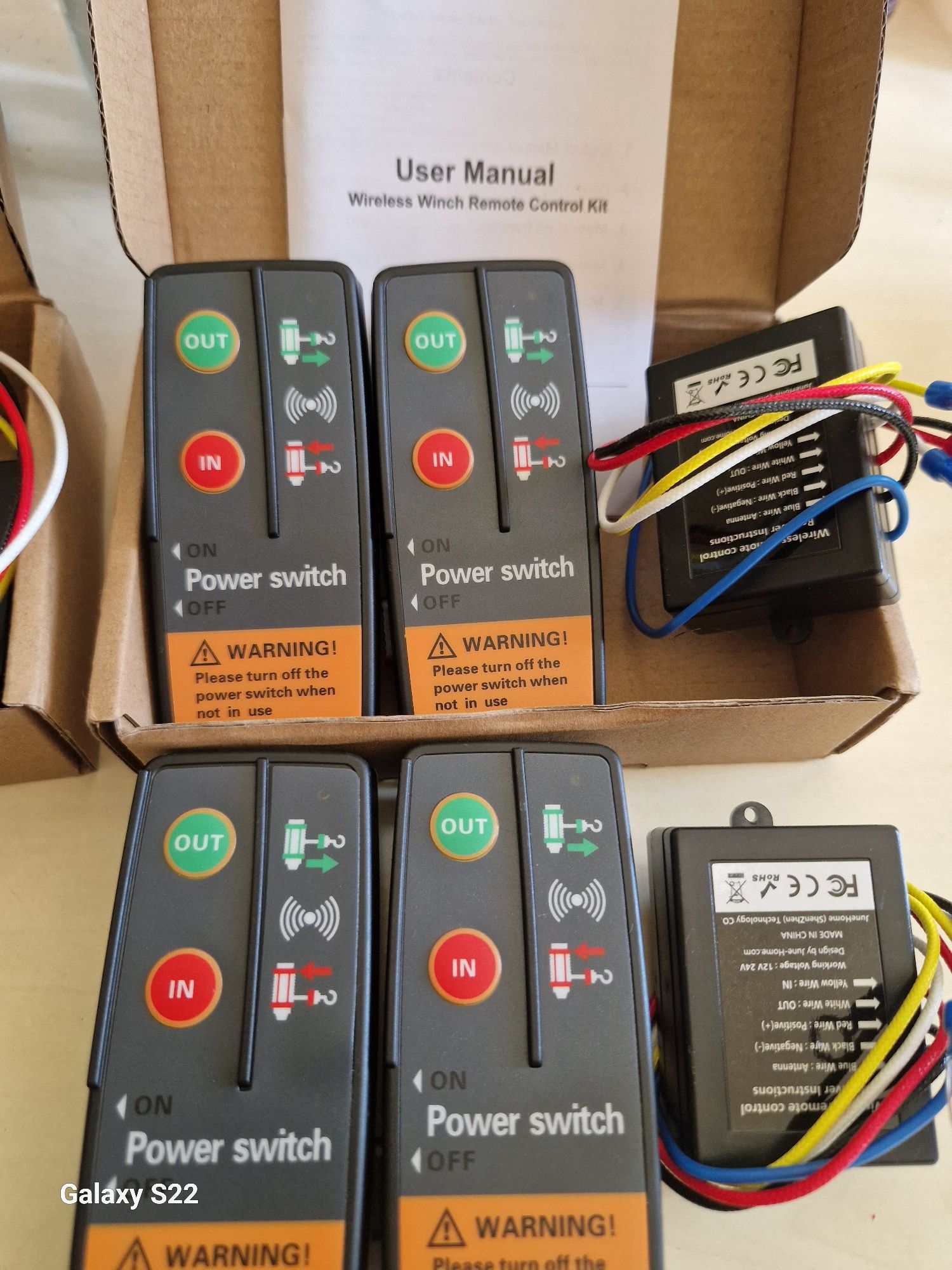 Telecomanda troliu fara fir Wireless 12v 24v