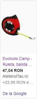 Vand ruleta camp 30 m - Evotools