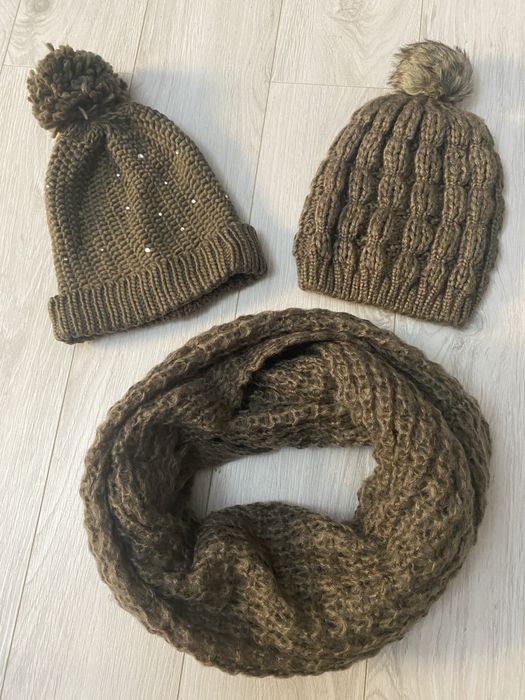 Set iarna fete- fes, caciula si fular gros- noi