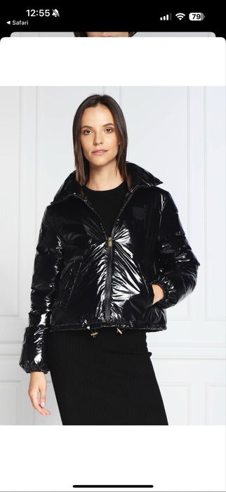 Лъскаво черно Яке Pinko като ново размер S