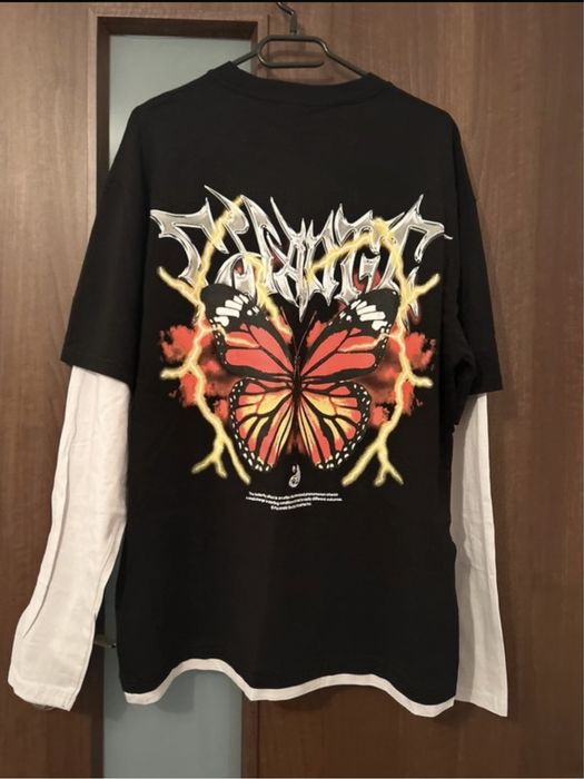 Bluza cu maneca lunga oversized fluture