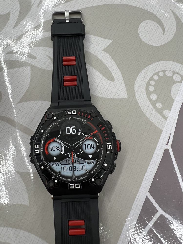 Smart watch! (culoarea negru&rosu)