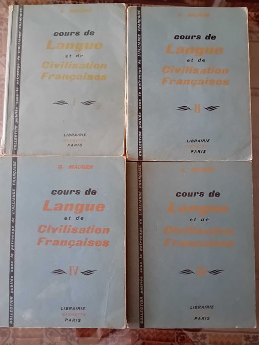 Учебник по френски език и цивилизация,4 тома на MAUGER
