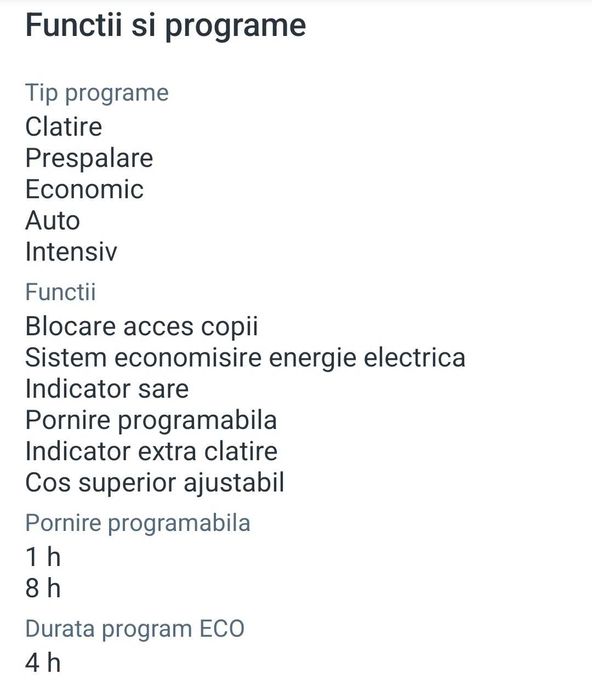 Masina de spalat vase Whirlpool WSFE 2B19, 10 seturi, 45 cm, Alb