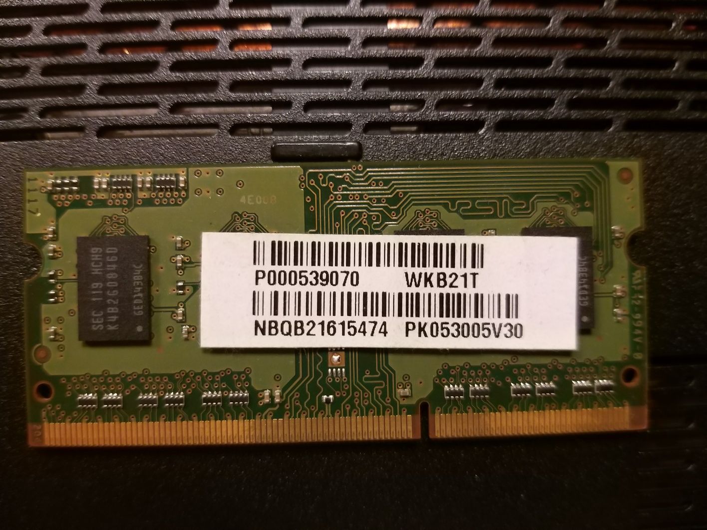 2gb PC3 ddr3 1333 Samsung pt laptop