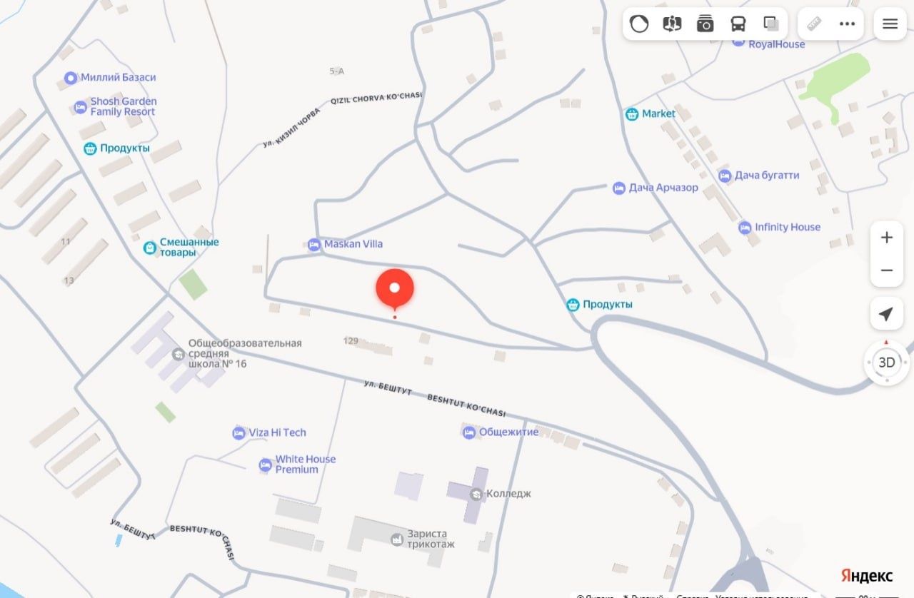 Чарвак участка сотилади 6,15 sotok
