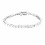 Bratara tennis din aur alb 14K cu diamante naturale, 5,00 ct., BRAU75