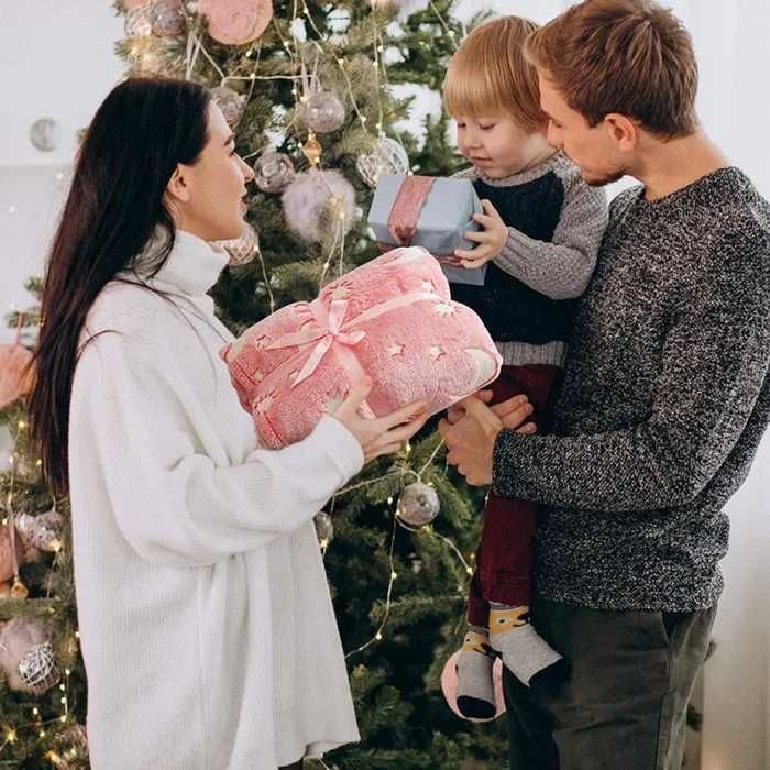 Детско пухено, светещо одеяло