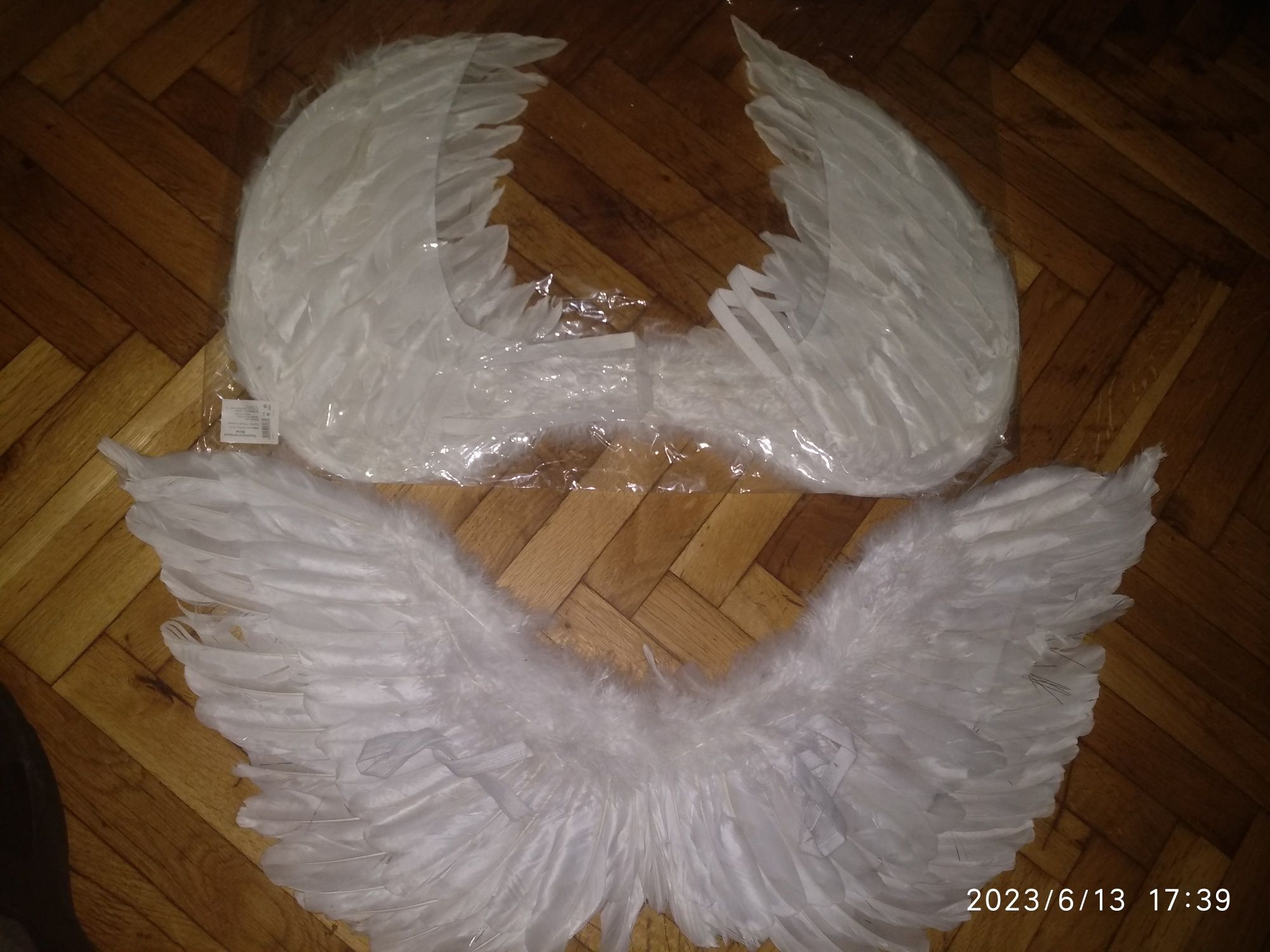 Ангелски крила, бели  ,размер 55/45см