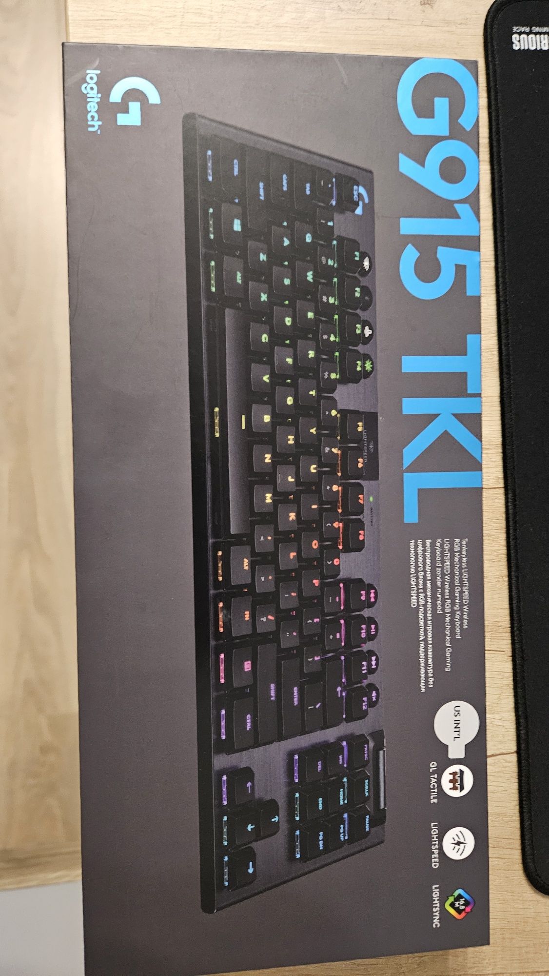 Клавиатура Logitech G915 TKL RGB Tactile switch(brown)