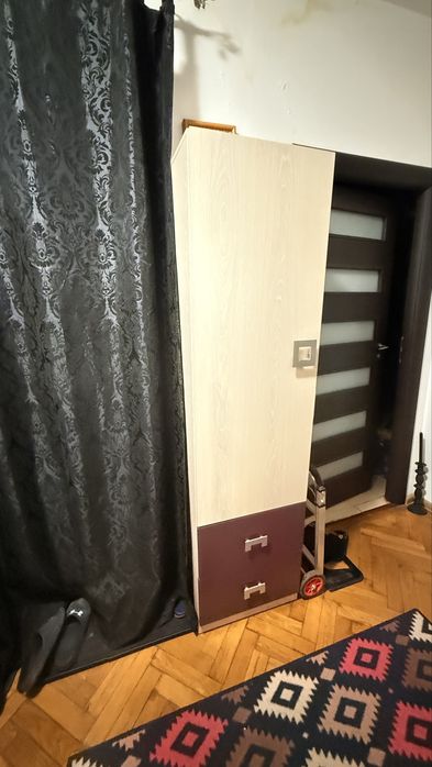 Dulap soldat cu rafturi si doua sertare