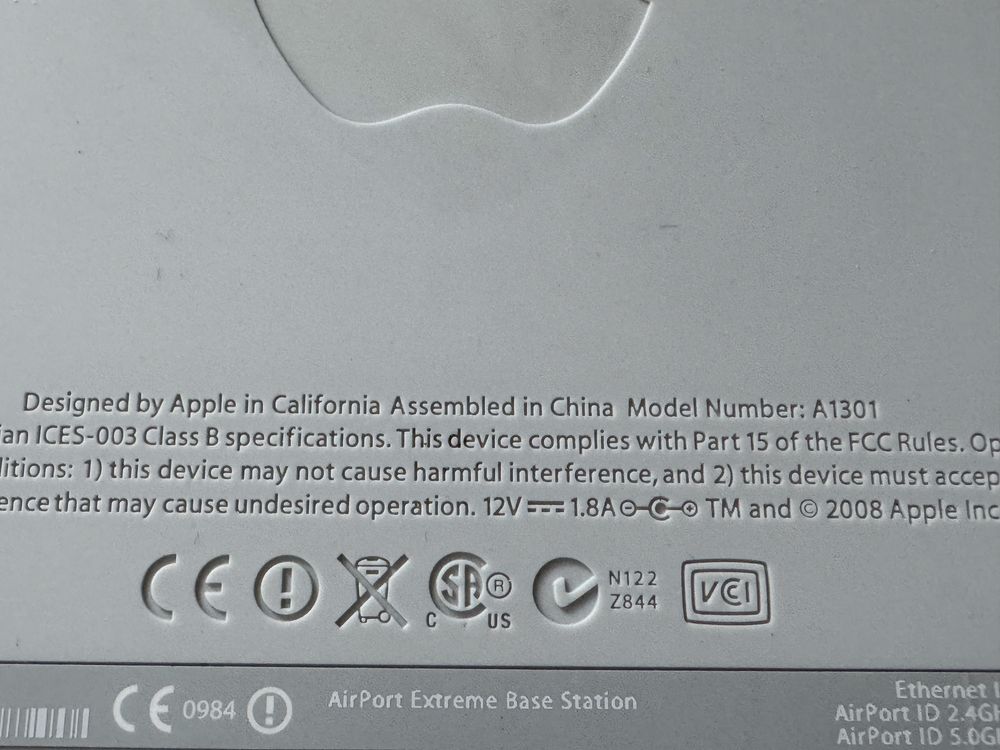 Рутер Apple Airport Extreme Base Station A1301\ WIFI Router