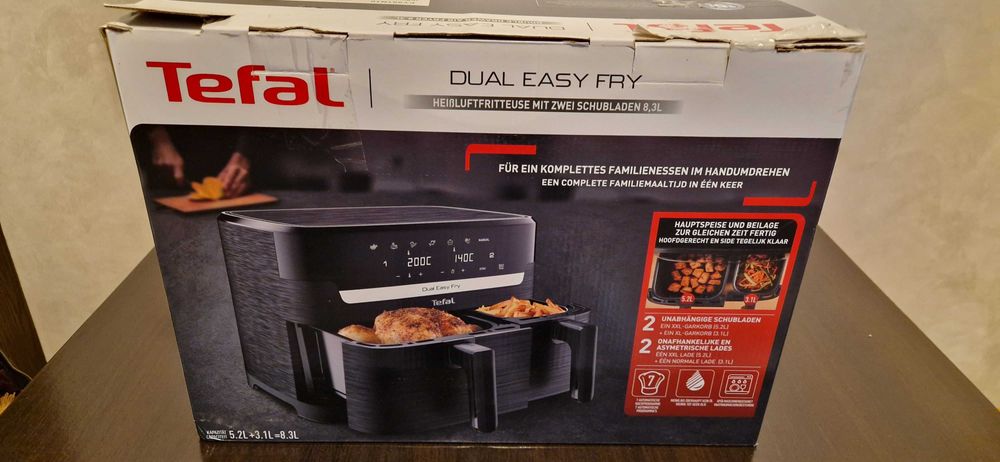 Friteuză cu Aer Cald Dublă Tefal Dual Easy Fry Grill EY901N10 – 7
