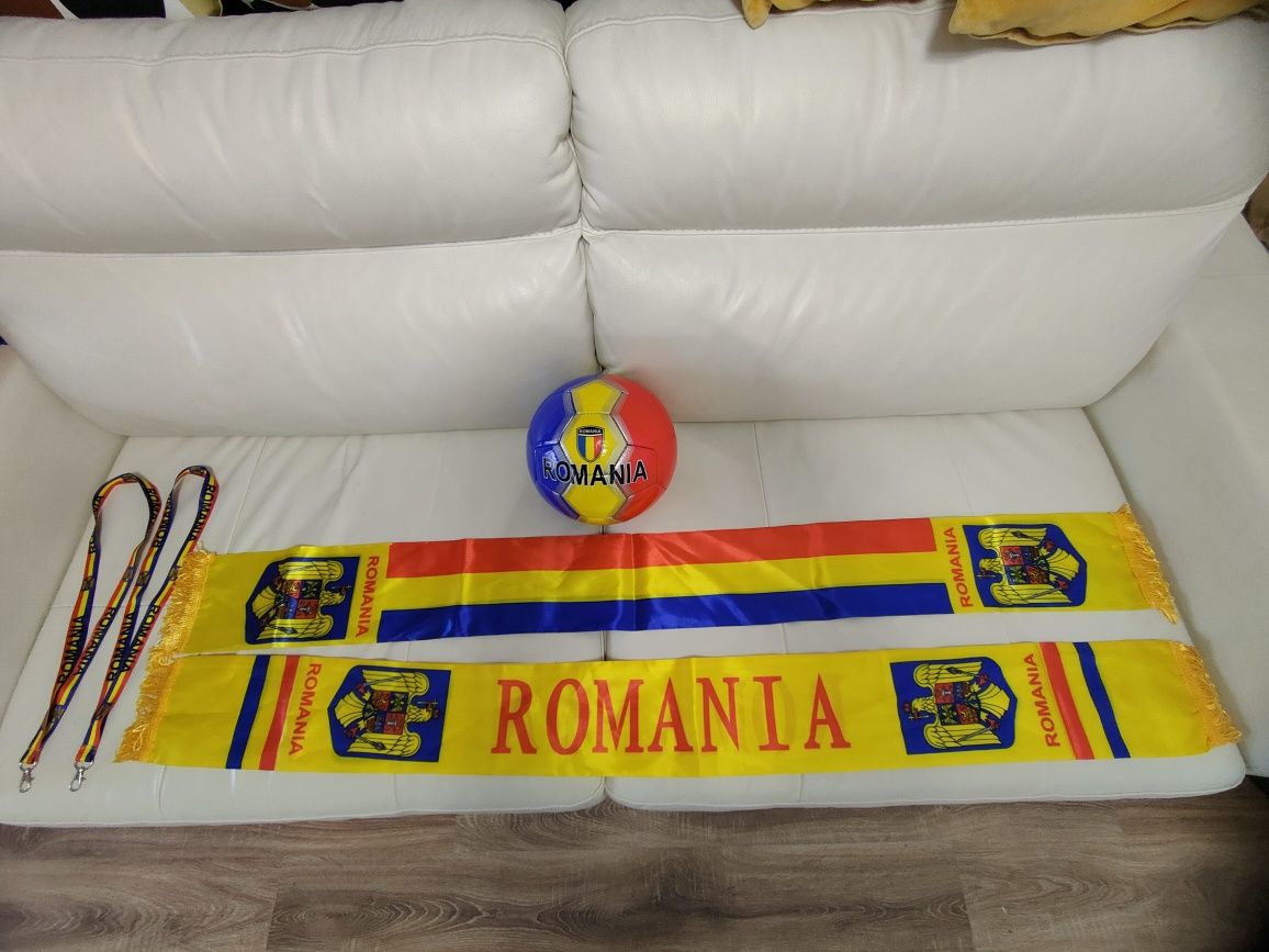 Sapca Romania Tricolor , Eșarfă România , Șnur România ,Minge Romania