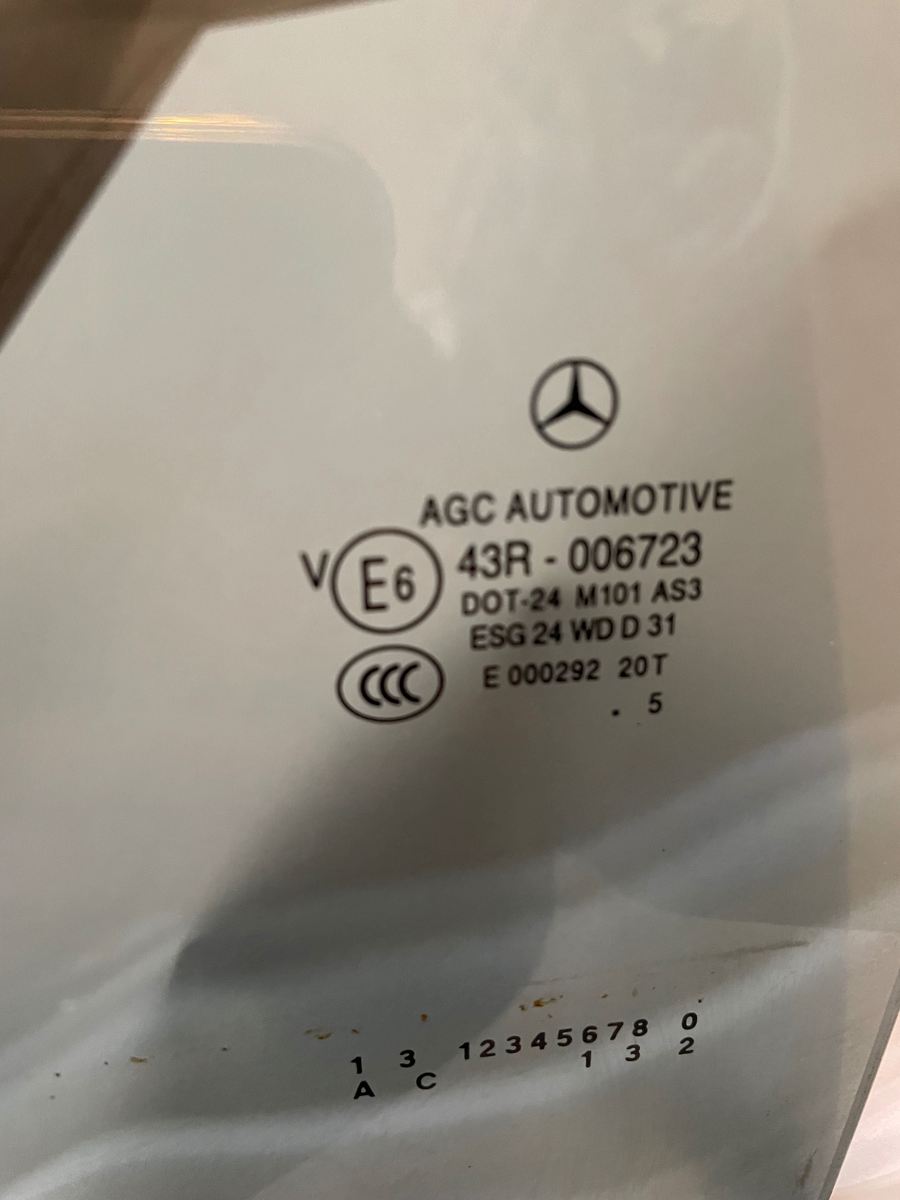 Задно ляво странично стъкло  за Mercedes а-класа 2013 W176