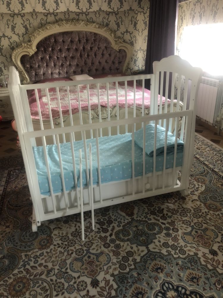 Детская кроватка+матрац