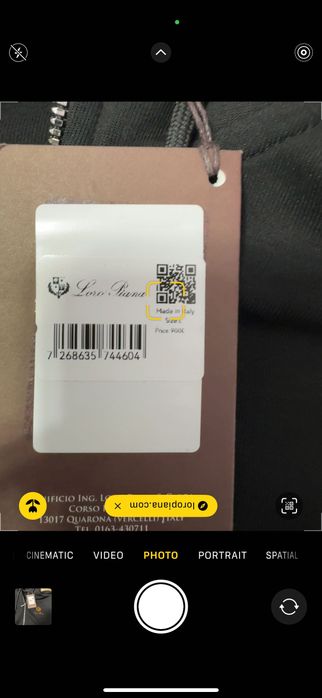 Loro Piana-Автентичен нов мъжки есенно-зимен комплект Л размер