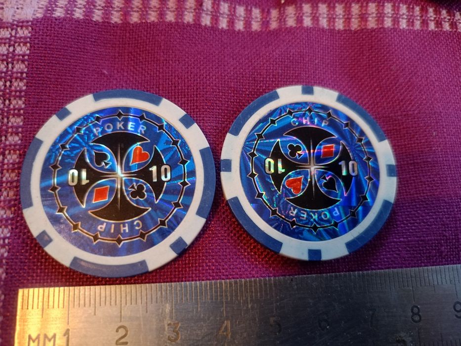 Покер чипове, различни видове