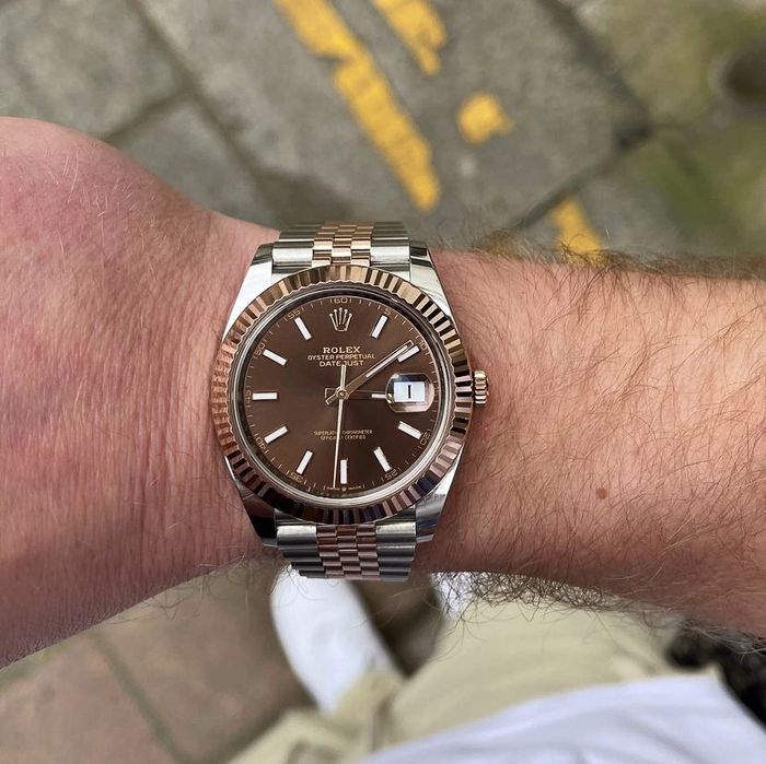 Rolex Date-Just 41,mm dial chocolate
