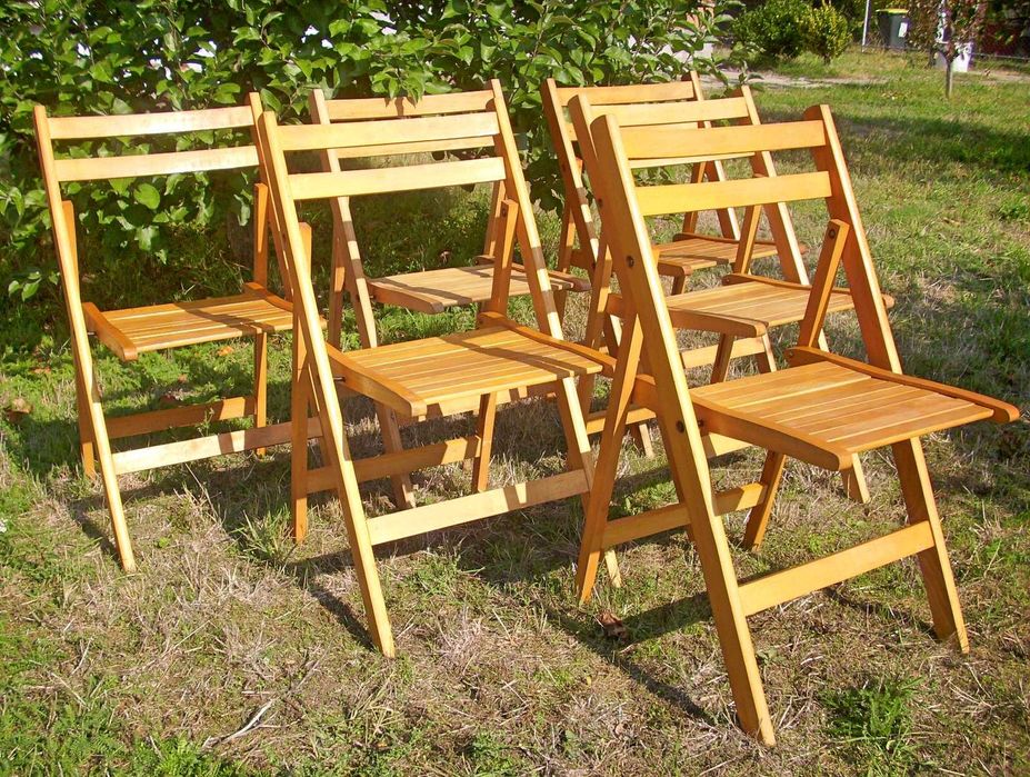 Столове сгъваеми парен бук комплект