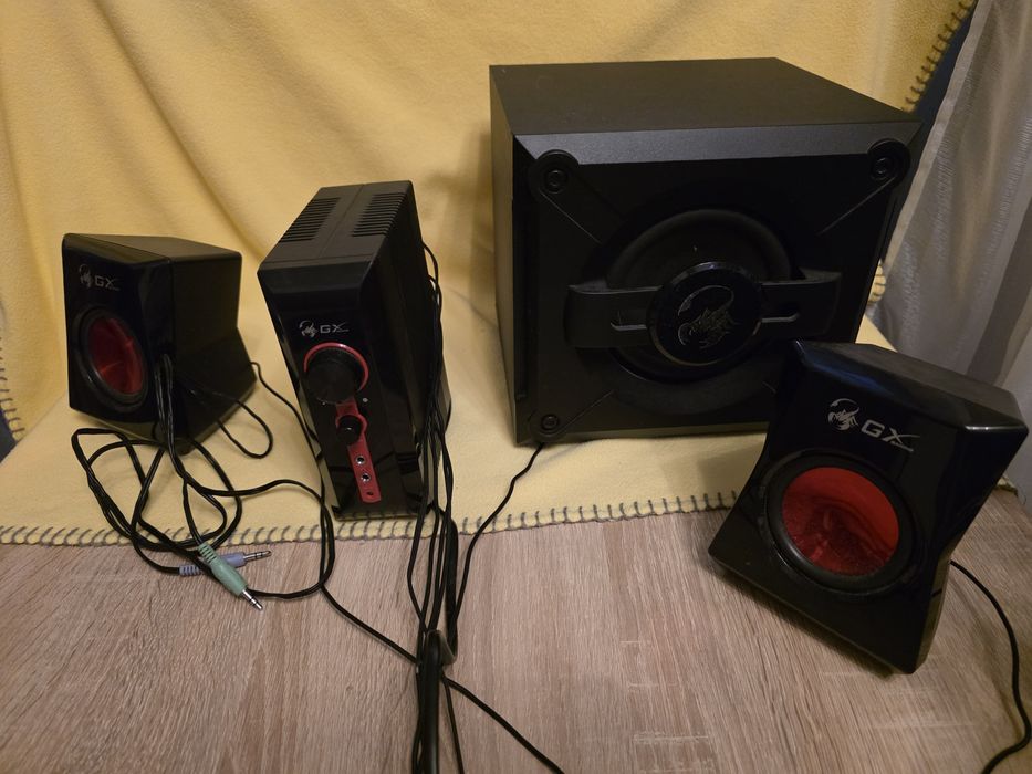 Boxe Genius 2.1 SW-G2.1 1250, 38W RMS, Negru