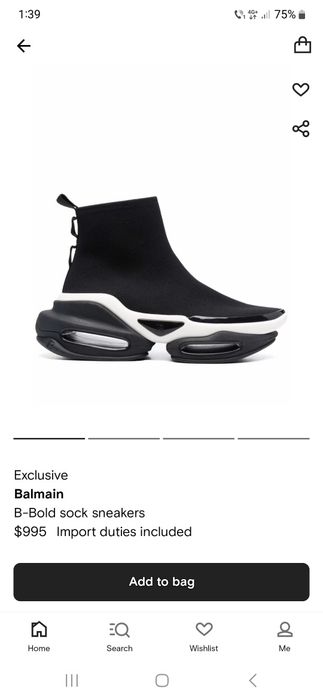 Adidasi/gheata Balmain B-bold originali, ca noi