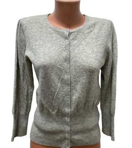 DESIGNER REMIX размер S дамска кашмирена жилетка 100% КАШМИР сива