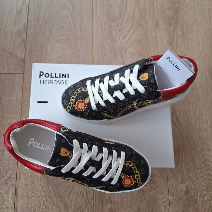 Нови! Сникърси Pollini - 38 EU, естествена кожа