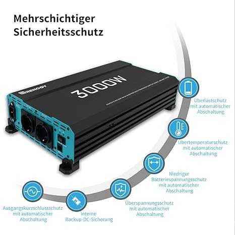 Invertor(sinus pur) Renogy 3000 W / 6000 W 12 V la 230 V