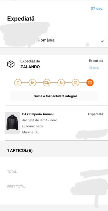 Vand geaca Emporio Armani  Originala