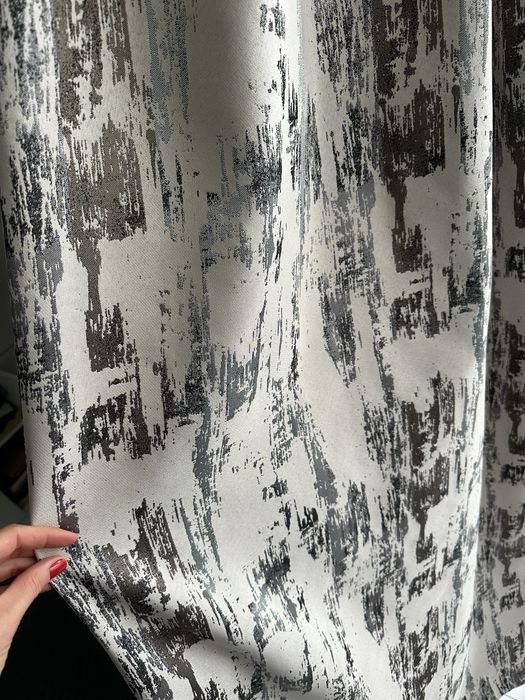 Draperie noua, gri, albastru, minimalist