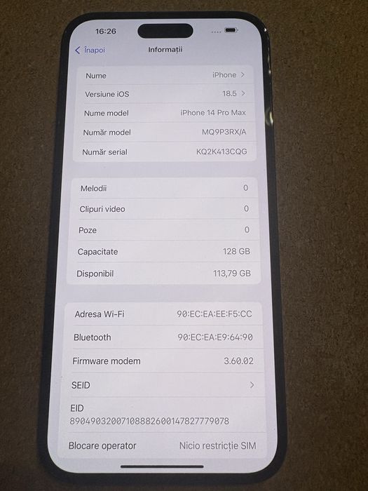 Iphone 14 Pro Max 128 Gb ID-XXL2347