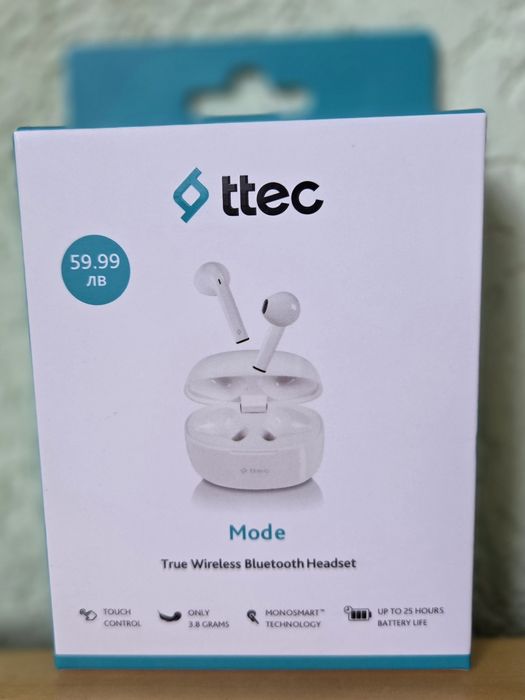 ЧИСТО НОВИ неотворени безжични слушалки ttec / Wireless / Bluetooth