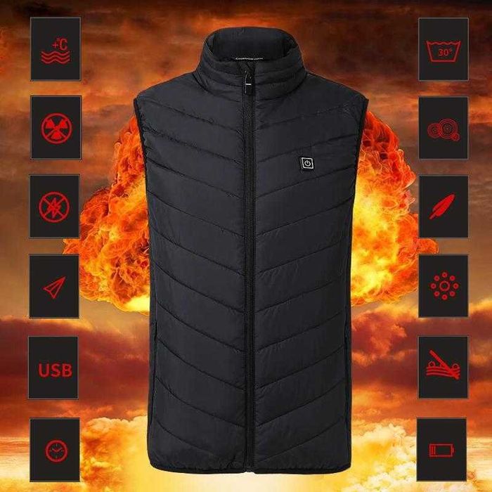 Електрически отопляем елек за зимния период с USB захранване - Unisex