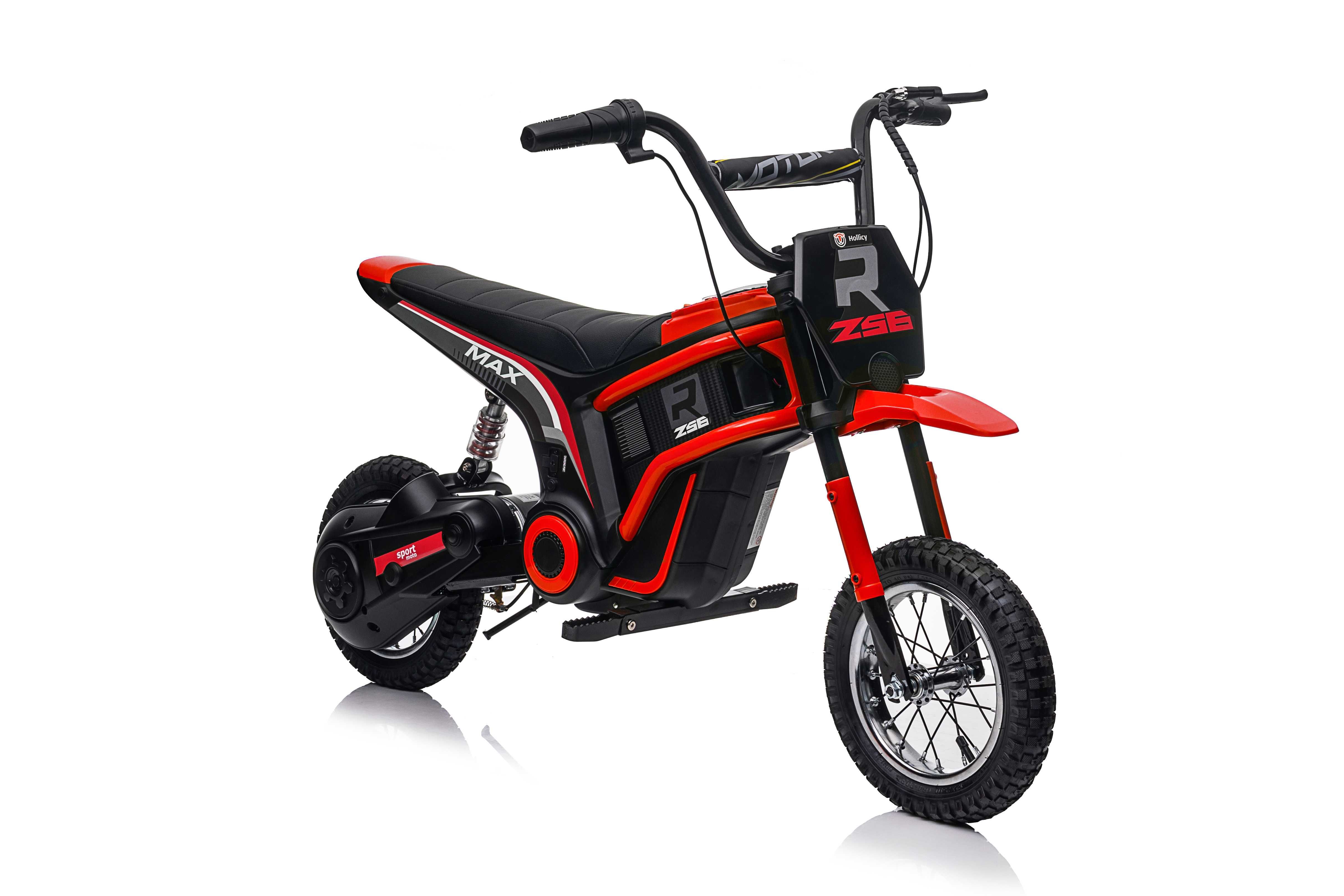 Motocicleta electrica Kinderauto Enduro 350W 24V, roti gonflabile RED