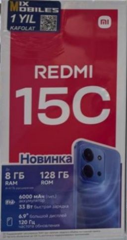 Redmi 15c sotiladi srochna olinganiga 10 kun boldi yengi tele 100$