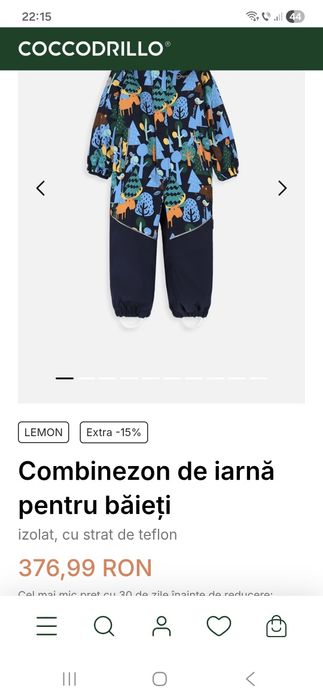 Combinezon iarna Lemon Explore