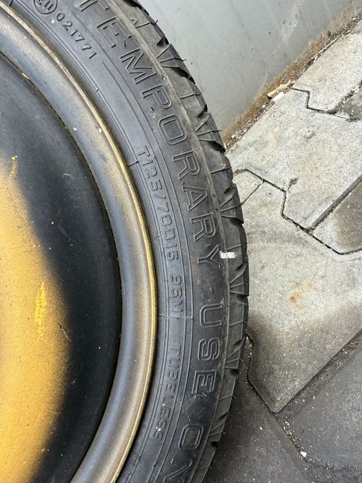 Roata de rezerva subtire Kia Sorento 2007 125/75/R16