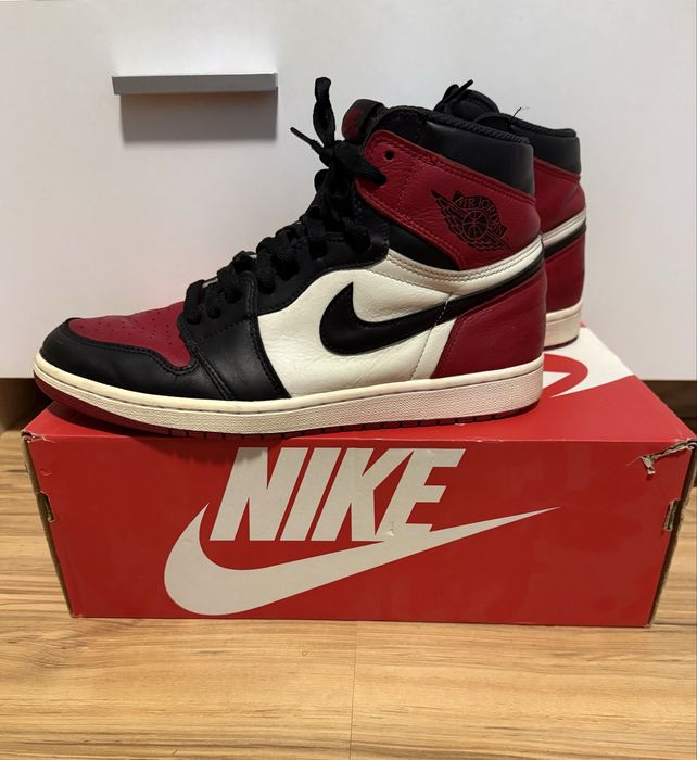 ОРИГИНАЛНИ nike air jordan 1 retro high OG bred toe