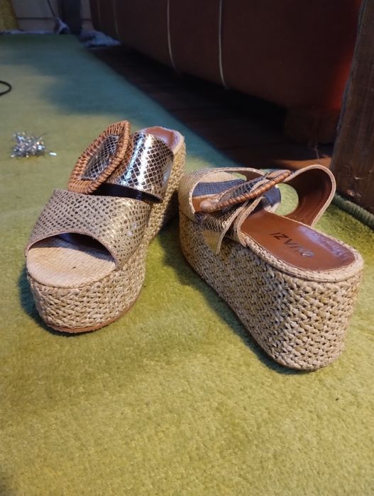 Papuci Espadrile din piele naturala marca  Quazi