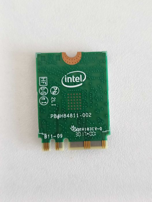 Wifi адаптер, Intel 3168NGW, 802.11ac, bluetooth 4.2