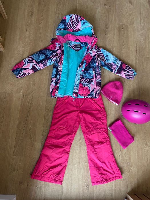 Ски екип icepeak 122см +каска wedze