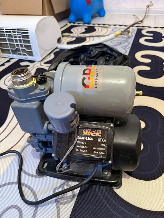 Насос поверхностный вакуумный скважинный центробежный Graf Graf-136A