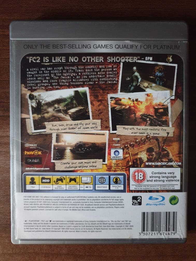 Far Cry 2 Platinum PS3/Playstation 3