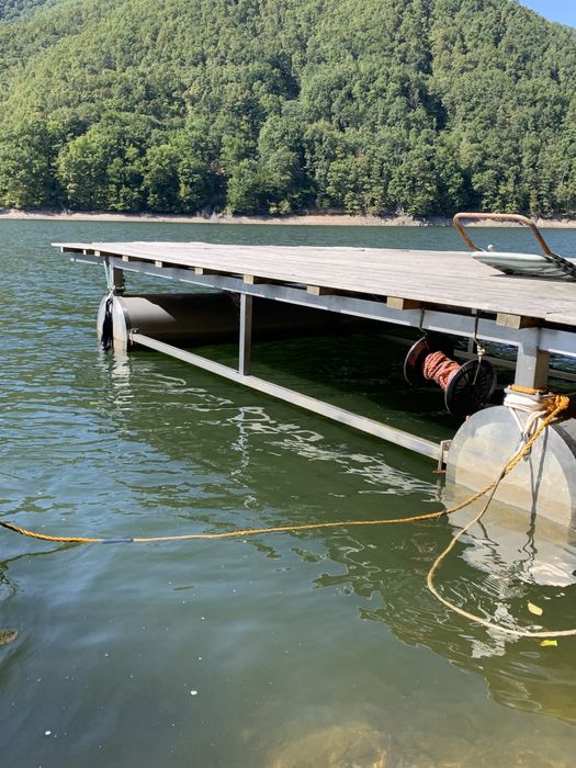 Vand/Schimb Ponton inox 26 mp cu barca sau skijet