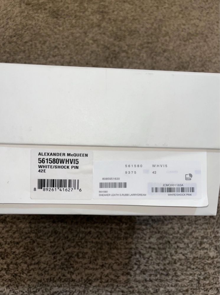 Sneakers alexander mcqueen shock pink